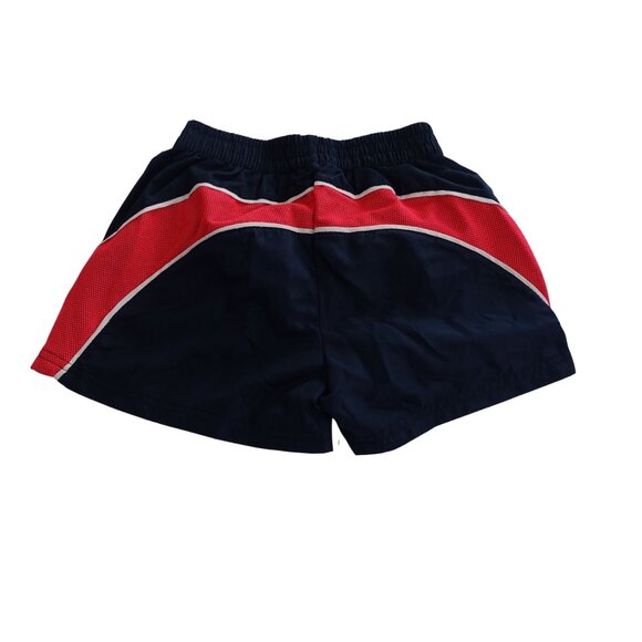 Puma Active Athletic Shorts Girls Size 7 8 Blue Red Mesh Liner Running Training - Picture 3 of 7